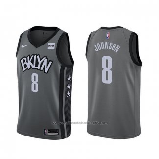 Maillot Brooklyn Nets Tyler Johnson #8 Statement 2020 Gris