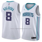 Maillot Charlotte Hornets Arnoldas Kulboka #8 Association 2018 Blanc