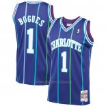 Maillot Charlotte Hornets Muggsy Bogues #1 Mitchell & Ness 1994-95 Volet