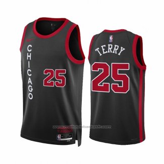 Maillot Chicago Bulls Dalen Terry #25 Ville 2023-24 Noir