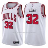 Maillot Chicago Bulls Kris Dunn #32 Association 2017-18 Blanc