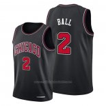Maillot Chicago Bulls Lonzo Ball #2 Statement 2021 Noir
