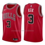 Maillot Chicago Bulls Omer Asik #3 Icon 2017-18 Rouge