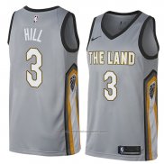 Maillot Cleveland Cavaliers George Hill #3 Ville 2018 Gris