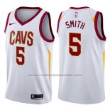 Maillot Cleveland Cavaliers J.R. Smith #5 Association 2017-18 Blanc