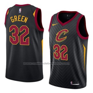 Maillot Cleveland Cavaliers Jeff Green #32 Statement 2018 Noir