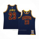 Maillot Cleveland Cavaliers LeBron James #23 Mitchell & Ness 2015-16 Bleu