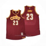Maillot Cleveland Cavaliers LeBron James #23 Mitchell & Ness 2015-16 Rouge