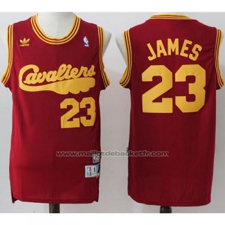 Maillot Cleveland Cavaliers LeBron James #23 Retro Rouge2