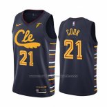 Maillot Cleveland Cavaliers Tyler Cook #21 Ville Bleu