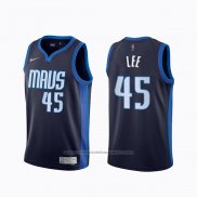 Maillot Dallas Mavericks Courtney Lee #45 Earned 2020-21 Bleu