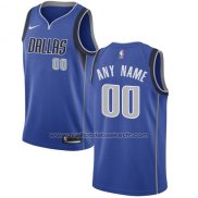 Maillot Dallas Mavericks Personnalise 17-18 Bleu