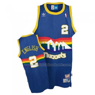 Maillot Denver Nuggets Alex English #2 Retro Bleu