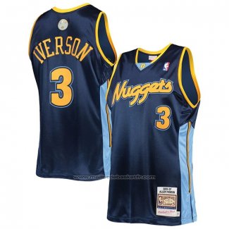 Maillot Denver Nuggets Allen Iverson #3 Mitchell & Ness 2006-07 Bleu2