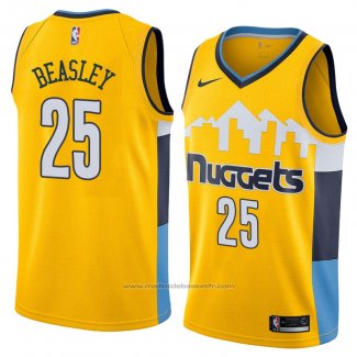 Maillot Denver Nuggets Malik Beasley #25 Statement 2018 Jaune