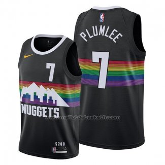 Maillot Denver Nuggets Mason Plumlee #7 Ville 2019-20 Noir