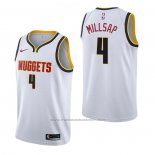 Maillot Denver Nuggets Paul Millsap #4 Association Blanc