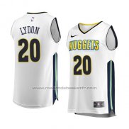 Maillot Denver Nuggets Tyler Lydon #20 Association 2017-18 Blanc