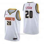 Maillot Denver Nuggets Tyler Lydon #20 Association Blanc