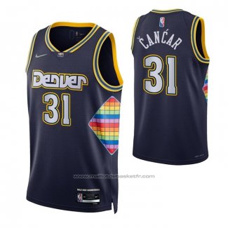 Maillot Denver Nuggets Vlatko Cancar #31 Ville 2021-22 Bleu