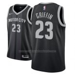 Maillot Detroit Pistons Blake Griffin #23 Ville 2018-19 Noir