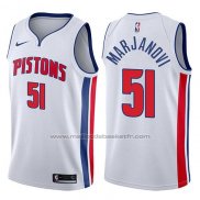 Maillot Detroit Pistons Boban Marjanovic #51 Association 2017-18 Blanc