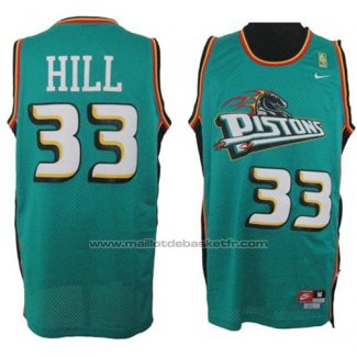 Maillot Detroit Pistons Grant Hill #33 Retro Vert
