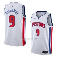 Maillot Detroit Pistons Langston Galloway #9 Association 2018 Blanc