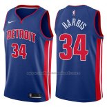 Maillot Detroit Pistons Tobias Harris #34 Icon 2017-18 Bleu