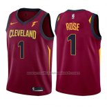 Maillot Enfant Cleveland Cavaliers Derrick Rose #1 Icon 2017-18 Rouge