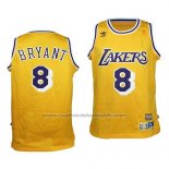 Maillot Enfant Los Angeles Lakers Kobe Bryant #8 Retro Jaune