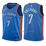 Maillot Enfant Oklahoma City Thunder Carmelo Anthony #7 Icon 2017-18 Bleu