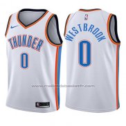 Maillot Enfant Oklahoma City Thunder Russell Westbrook #0 Association 2017-18 Blanc