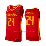 Maillot Espagne Dario Brizuela #24 2019 FIBA Baketball World Cup Rouge