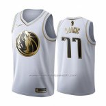 Maillot Golden Edition Dallas Mavericks Luka Doncic #77 2019-20 Blanc