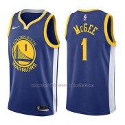 Maillot Golden State Warriors Javale Mcgee #1 Icon 2017-18 Bleu
