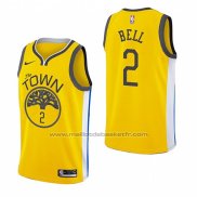 Maillot Golden State Warriors Jordan Bell #2 Earned 2018-19 Jaune