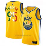 Maillot Golden State Warriors Juan Toscano-Anderson #95 2022 Statement Royal Special Mexico Edition Or