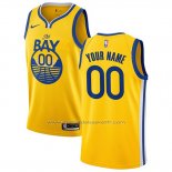 Maillot Golden State Warriors Personnalise Ville 2019-20 Jaune