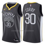 Maillot Golden State Warriors Stephen Curry #30 Statement 2017-18 Noir