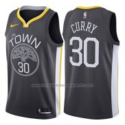 Maillot Golden State Warriors Stephen Curry #30 Statement 2017-18 Noir