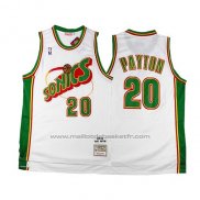 Maillot Historic Retro Seattle SuperSonics Gary Payton #20 Blanc