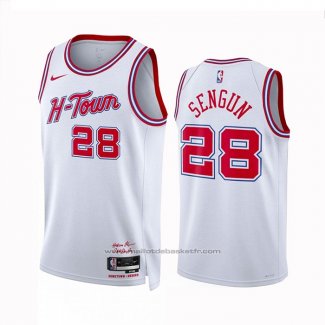 Maillot Houston Rockets Alalperen Sengun #28 Ville 2023-24 Blanc