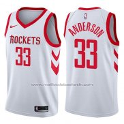 Maillot Houston Rockets Ryan Anderson #33 Swingman Association 2017-18 Blanc