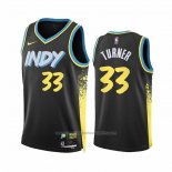 Maillot Indiana Pacers Myles Turner #33 Ville 2023-24 Noir