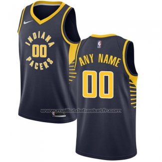 Maillot Indiana Pacers Personnalise 17-18 Noir