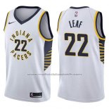 Maillot Indiana Pacers T.j. Leaf #22 Association 2017-18 Blanc