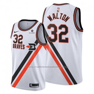 Maillot Los Angeles Clippers Bill Walton #32 Classic Edition 2019-20 Blanc