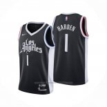 Maillot Los Angeles Clippers James Harden #1 Ville 2020-21 Noir