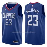 Maillot Los Angeles Clippers Lou Williams #23 Icon 2017-18 Bleu